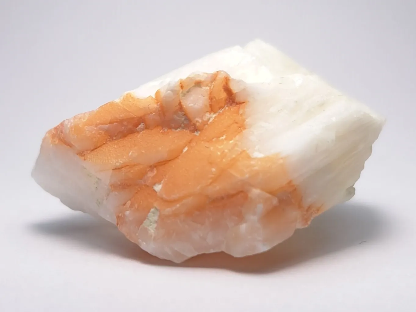 Calcite, orange, pork