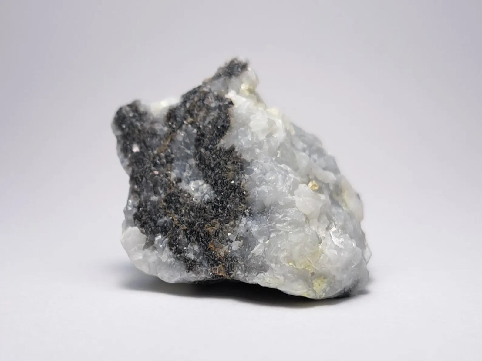 Quartz, white mica, zebra